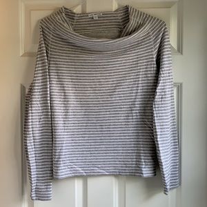 James Perse boat neck stripe top